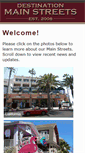 Mobile Screenshot of destinationmainstreets.com