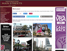 Tablet Screenshot of destinationmainstreets.com